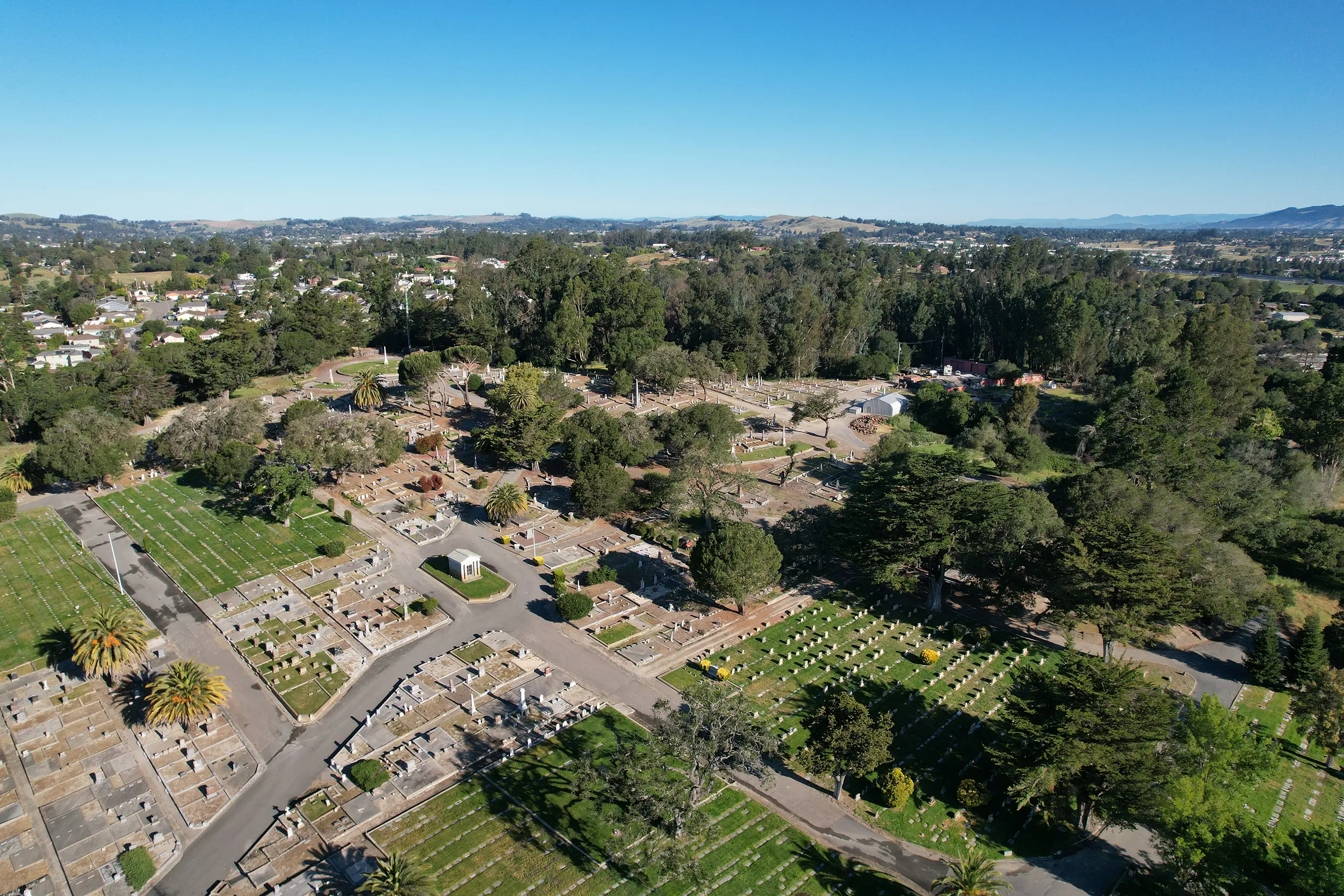 Cypress Hill Memorial Park Aerial Photo